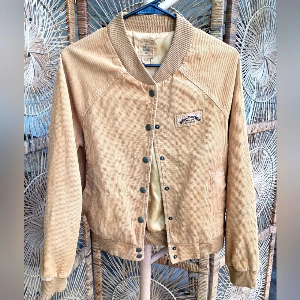 Billabong Women's Tan Corduroy Jacket_Small - Picture 2 of 10
